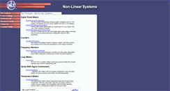 Desktop Screenshot of nonlinearsystems.com