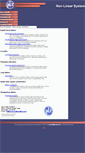 Mobile Screenshot of nonlinearsystems.com